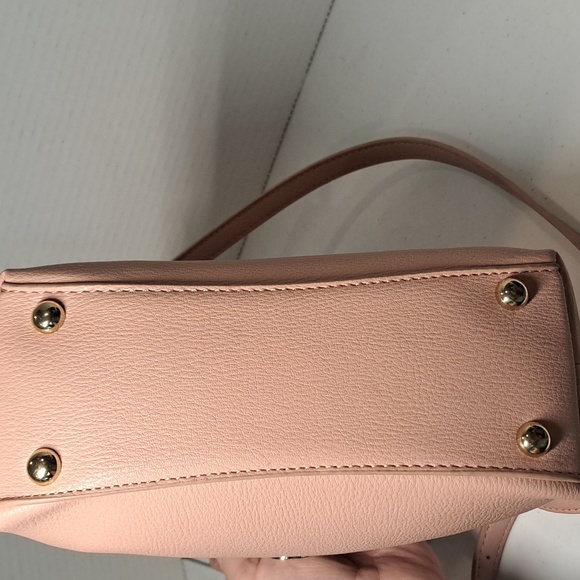 NWT Chic Pink Leather Crossbody Bag with Adjustable Strap By Moda Luxe - Picture 6 of 11